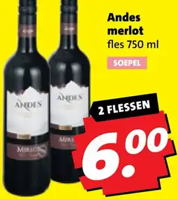 Boni Andes merlot aanbieding