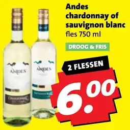 Boni Andes chardonnay of sauvignon blanc aanbieding