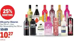 Makro Alle party-likeuren aanbieding