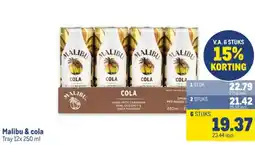 Makro Malibu & cola aanbieding