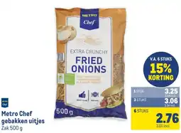 Makro Metro Chef gebakken uitjes aanbieding