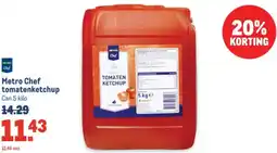 Makro Metro Chef tomatenketchup aanbieding