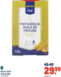 Makro Metro Chef frituurolie aanbieding