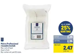 Makro Metro Professional reusable bestek aanbieding