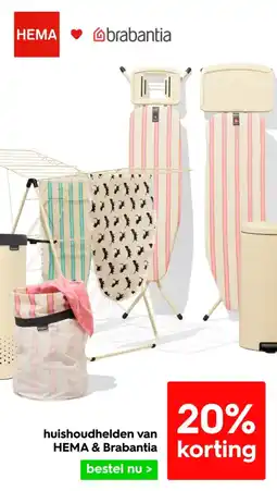 HEMA Huishoudhelden van HEMA & Brabantia aanbieding