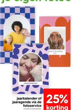 HEMA Jaarkalender of jaaragenda via de fotoservice aanbieding