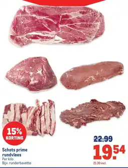 Makro Schots prime rundvlees aanbieding