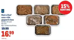 Makro Metro Chef sous-vide gegaard vlees aanbieding