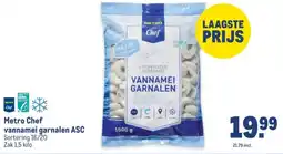 Makro Metro Chef vannamei garnalen ASC aanbieding
