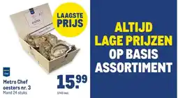 Makro Metro Chef oesters nr. 3 aanbieding