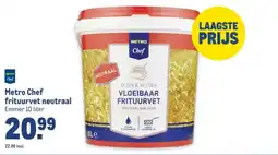Makro Metro Chef frituurvet neutraal aanbieding