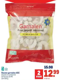 Makro Rauwe garnalen ASC aanbieding