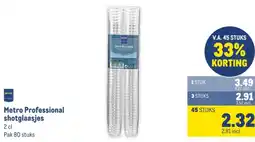 Makro Metro Professional shotglaasjes aanbieding