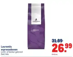 Makro Laurentis espressobonen aanbieding