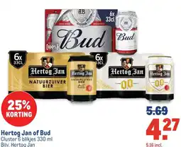 Makro Hertog Jan of Bud aanbieding