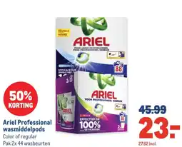 Makro Ariel Professional wasmiddelpods aanbieding