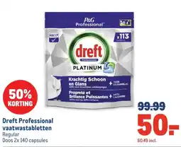 Makro Dreft Professional vaatwastabletten aanbieding