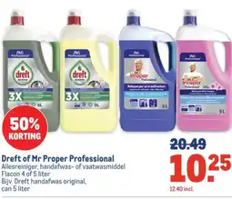 Makro Dreft of Mr Proper Professional aanbieding