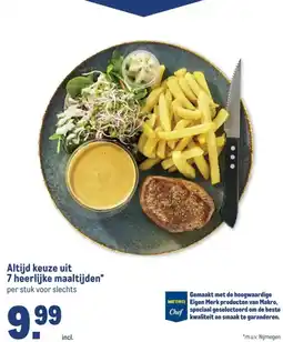 Makro Altijd keuze uit 7 heerlijke maaltijden aanbieding