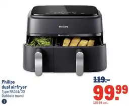 Makro Philips dual airfryer aanbieding