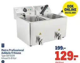 Makro Metro Professional dubbele friteuse aanbieding