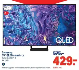 Makro Samsung 55" QLED smart-tv aanbieding