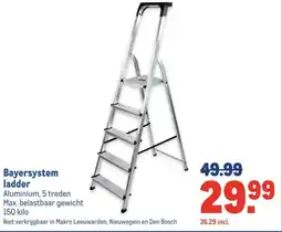 Makro Bayersystem ladder aanbieding