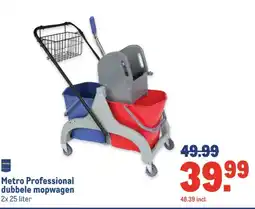 Makro Metro Professional dubbele mopwagen aanbieding