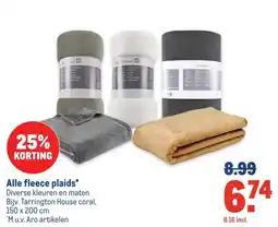 Makro Alle fleece plaids aanbieding