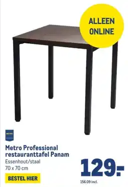 Makro Metro Professional restauranttafel Panam aanbieding