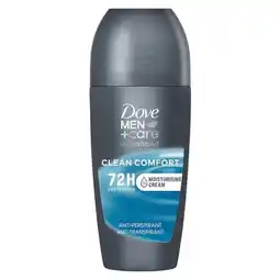 Trekpleister Dove Men+Care Clean Comfort Deodorant Roller aanbieding