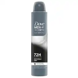 Trekpleister Dove Men+Care Advanced Invisible Dry Antitranspirant Spray aanbieding