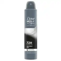 Trekpleister Dove Men+Care Advanced Invisible Dry Antitranspirant Spray aanbieding