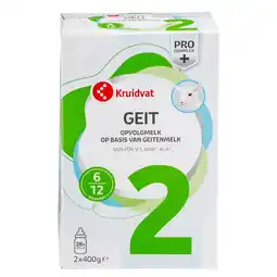 Kruidvat Kruidvat 6+M Opvolgmelk op Basis van Geitenmelk aanbieding