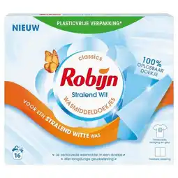 Trekpleister Robijn White Wasmiddeldoekjes aanbieding