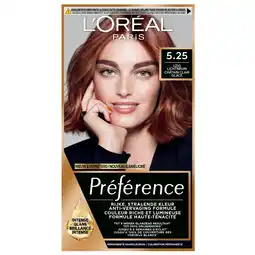 Kruidvat L'Oréal Paris Préférence 5.25 IJzig Lichtbruin Permanente Haarkleuring aanbieding