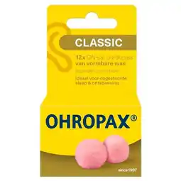 Trekpleister Ohropax Classic Geluiddempers aanbieding