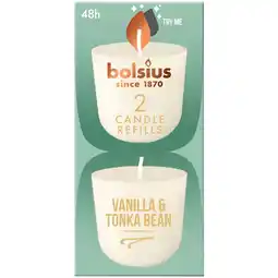 Kruidvat Bolsius Vanille & Tonkaboon Geurkaars Navulling aanbieding