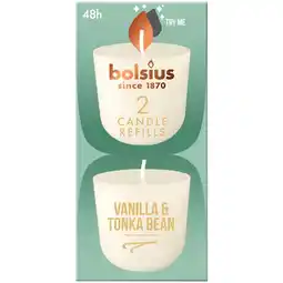 Kruidvat Bolsius Vanille & Tonkaboon Geurkaars Navulling aanbieding