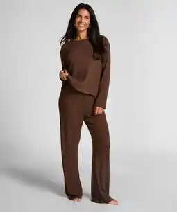 Hunkemoller Hunkemöller Broek Brushed Jersey Bruin aanbieding
