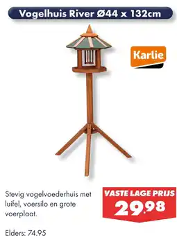 Huisdier Voordeelshop Vogelhuis River 044 x 132cm aanbieding