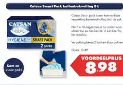 Huisdier Voordeelshop Catsan Smart Pack kattenbakvulling 8 L aanbieding