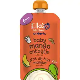 Etos Ella's Kitchen Bio Mango Knijpfruit 6+ Maanden 100 gram aanbieding