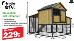 Van Cranenbroek Kippenhok met uitloopren aanbieding