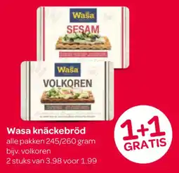 Spar Wasa knäckebröd aanbieding