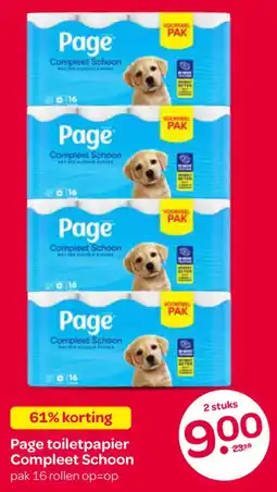 Spar Page toiletpapier Compleet Schoon aanbieding