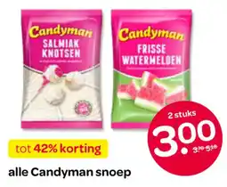 Spar alle Candyman snoep aanbieding
