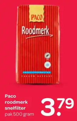 Spar Paco roodmerk snelfilter aanbieding