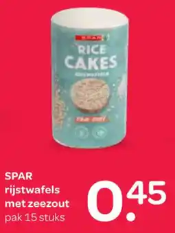Spar Spar rijstwafels met zeezout aanbieding