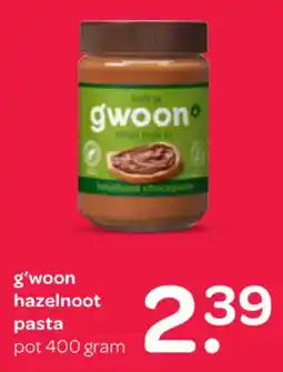 Spar G'woon hazelnoot pasta aanbieding